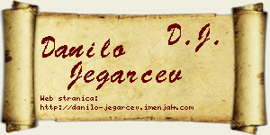 Danilo Jegarčev vizit kartica